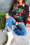 Monogram Cable Knit Long Sleeve Pullover Sweatshirt