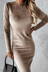 Newtown Velvet Knit Midi Dress