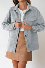 Lugogne Relaxed Lapel Oversized Long Sleeve Shirt