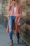 Fireside Pocketed Oversized Drape Neckline Knit Cardigan