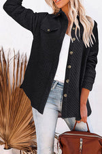 Lugogne Relaxed Lapel Oversized Long Sleeve Shirt