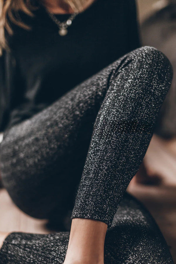 Comfy Days At Home or Streets Knit Ribbed Stretch Leggings