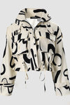 Unique Stylish Printed Casual Pocket Statement Jacket